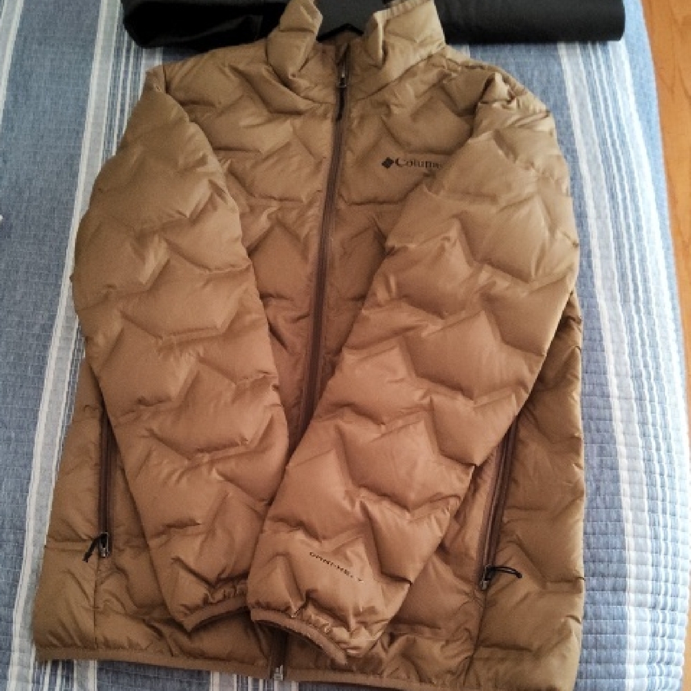 Columbia Tan Quilted Lightweight Down Jacket